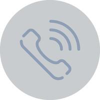 conception d'icône créative d'appel téléphonique vecteur