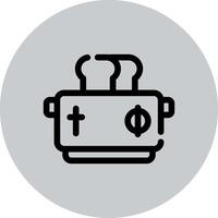 conception d'icône créative grille-pain vecteur