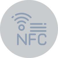 nfc Créatif icône conception vecteur