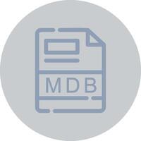 mdb Créatif icône conception vecteur