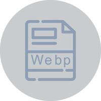 webp Créatif icône conception vecteur