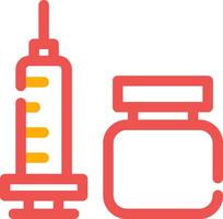 conception d'icône créative de vaccin vecteur