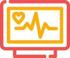 conception d'icône créative moniteur ecg vecteur