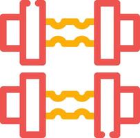 conception d'icône créative de poids vecteur