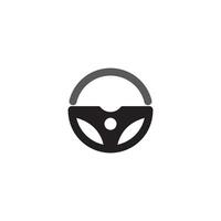 pilotage roue vecteur illustration icône logo modèle