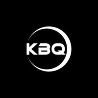 kbq lettre logo conception, inspiration pour une unique identité. moderne élégance et Créatif conception. filigrane votre Succès avec le frappant cette logo. vecteur