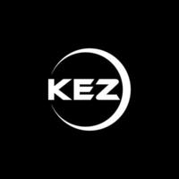 kez lettre logo conception, inspiration pour une unique identité. moderne élégance et Créatif conception. filigrane votre Succès avec le frappant cette logo. vecteur