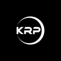 krp lettre logo conception, inspiration pour une unique identité. moderne élégance et Créatif conception. filigrane votre Succès avec le frappant cette logo. vecteur