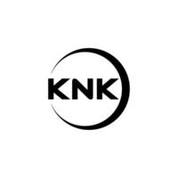 knk lettre logo conception, inspiration pour une unique identité. moderne élégance et Créatif conception. filigrane votre Succès avec le frappant cette logo. vecteur