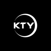 kty lettre logo conception, inspiration pour une unique identité. moderne élégance et Créatif conception. filigrane votre Succès avec le frappant cette logo. vecteur