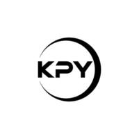 kpy lettre logo conception, inspiration pour une unique identité. moderne élégance et Créatif conception. filigrane votre Succès avec le frappant cette logo. vecteur