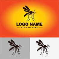 moustique logo vecteur art icône graphique pour affaires marque icône moustique logo modèle