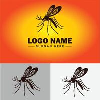moustique logo vecteur art icône graphique pour affaires marque icône moustique logo modèle