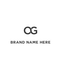 og logo. o g conception. blanc og lettre. og, o g lettre logo ensemble conception. initiale lettre og lié cercle majuscule monogramme logo. o g lettre logo ensemble vecteur conception. og lettre logo conception