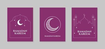 Ramadan Karim. islamique Ramadan salutation carte modèle. affiche, Contexte conception. vecteur illustration
