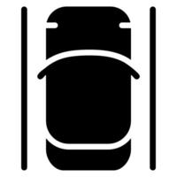 icône de glyphe de parking vecteur