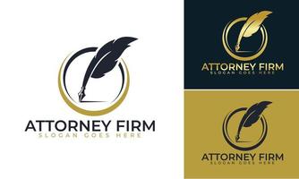 création de logo de cabinet d'avocats, modèle vectoriel de logo d'avocat
