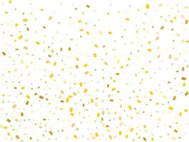 la magie lumière d'or rectangles. confettis fête, chute d'or abstrait décoration pour nuit faire la fête. vecteur illustration