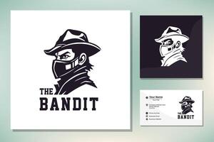 occidental Pistolero bandit sauvage Ouest cow-boy bandit vecteur