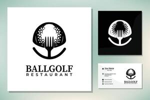 restaurant le golf bar ancien vecteur