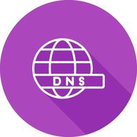 DNS serveur vecteur icône