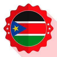 Sud Soudan qualité emblème, étiqueter, signe, bouton. vecteur illustration.