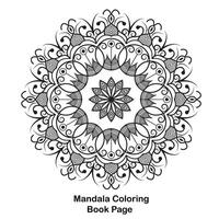 Facile coloration livre mandala conception vecteur