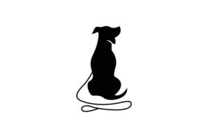 modèle de conception de logo de chien vecteur