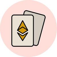 ethereum cartes vecteur icône