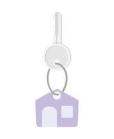 conception de porte-clés violet vecteur