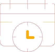 conception d'icône créative date limite vecteur