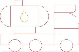 conception d'icône créative de camion-citerne vecteur