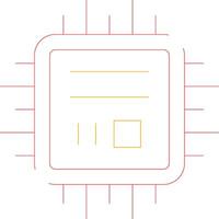 conception d'icône créative de micropuce vecteur