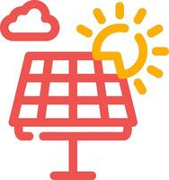 conception d'icône créative de panneau solaire vecteur