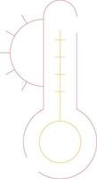 conception d'icône créative de température vecteur