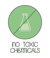 aucune illustration de produits chimiques toxiques vecteur