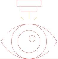 laser vision correction Créatif icône conception vecteur