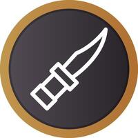 conception d'icône créative de couteau de police vecteur