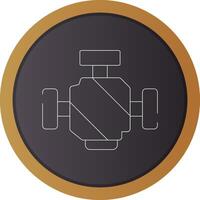 conception d'icône créative de moteur de voiture vecteur