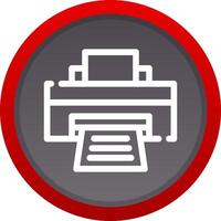 conception d'icône créative d'imprimante vecteur