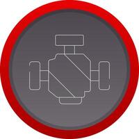 conception d'icône créative de moteur de voiture vecteur