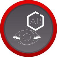 ar contact lentille Créatif icône conception vecteur