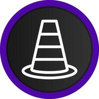 conception d'icône créative de cône de signalisation vecteur