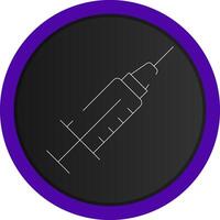 aiguille et seringue Créatif icône conception vecteur