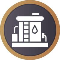 conception d'icône créative de réservoir d'huile vecteur