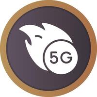 conception d'icônes créatives 5g vecteur