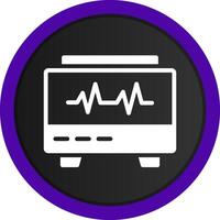 conception d'icône créative moniteur ekg vecteur