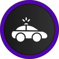 conception d'icône créative de voiture de police vecteur