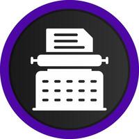 conception d'icône créative de machine à écrire vecteur