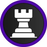 conception d'icône créative de pièce d'échecs vecteur